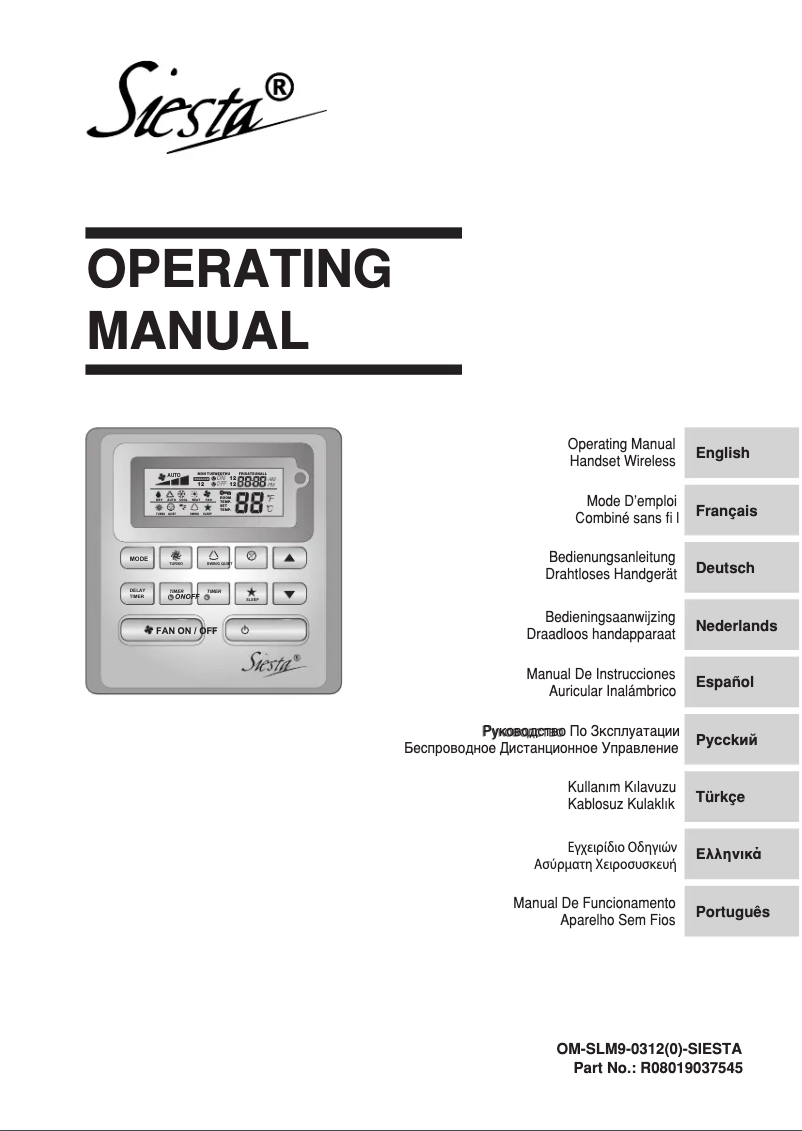 Imagen de la primera página del manual del dispositivo Siesta ADEQ71A7VEB