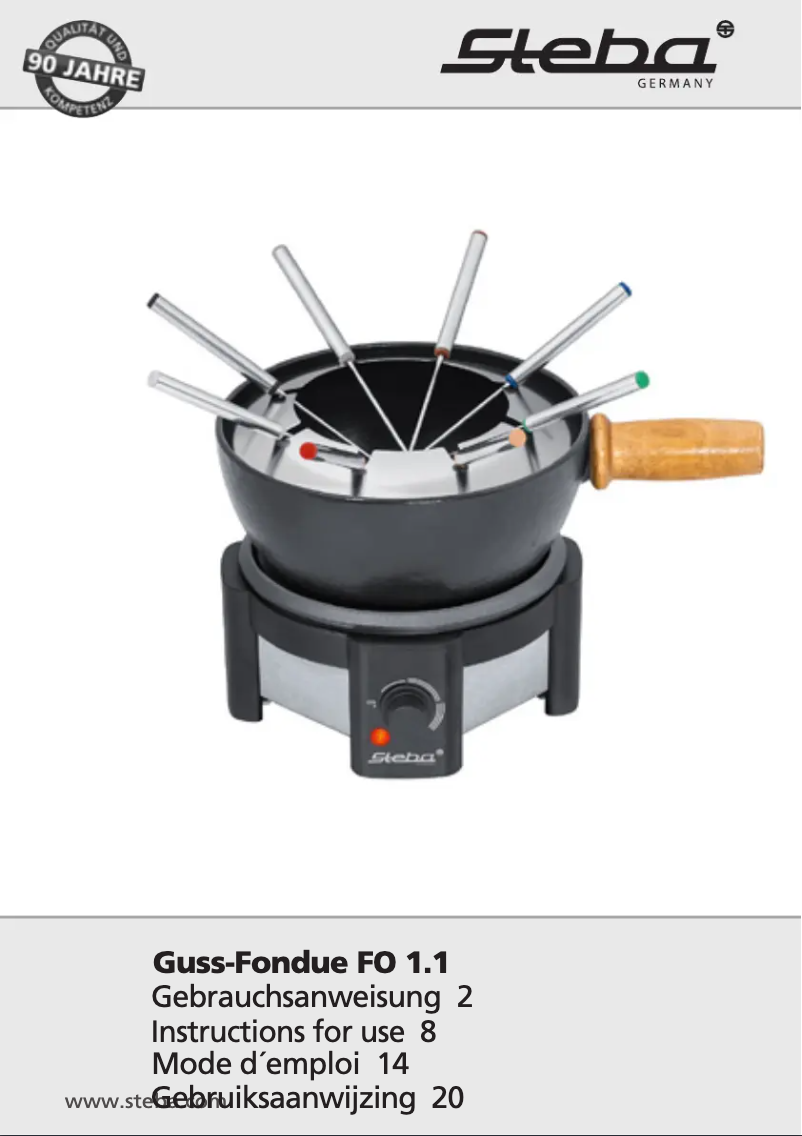 Imagen de la primera página del manual del dispositivo FO 1.1