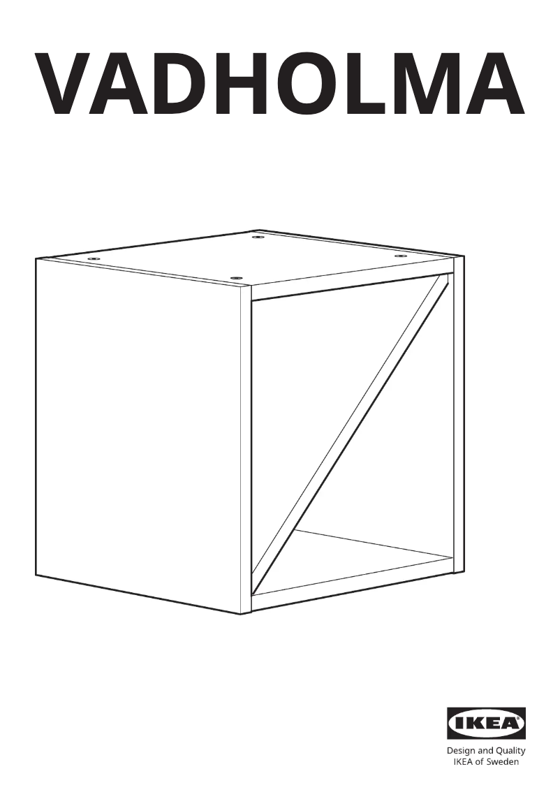 Imagen de la primera página del manual del dispositivo VADHOLMA 103.743.29