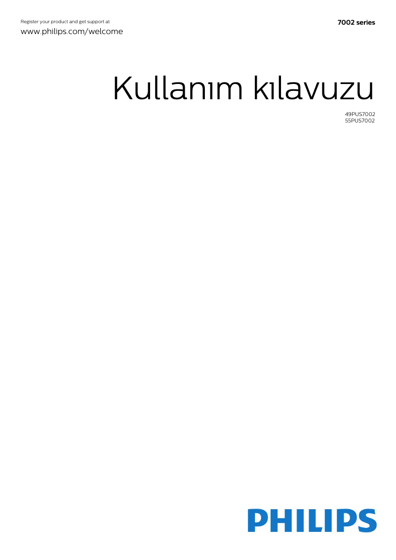 Página 1 del manual Manual de instrucciones Philips 55PUS7002