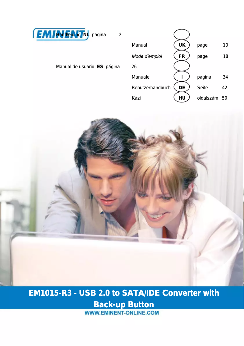 Imagen de la primera página del manual del dispositivo EM1015UK