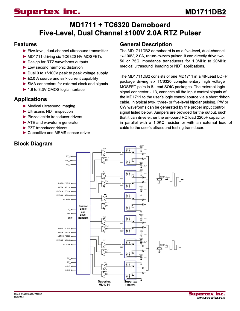 Imagen de la primera página del manual del dispositivo MD1711DB2