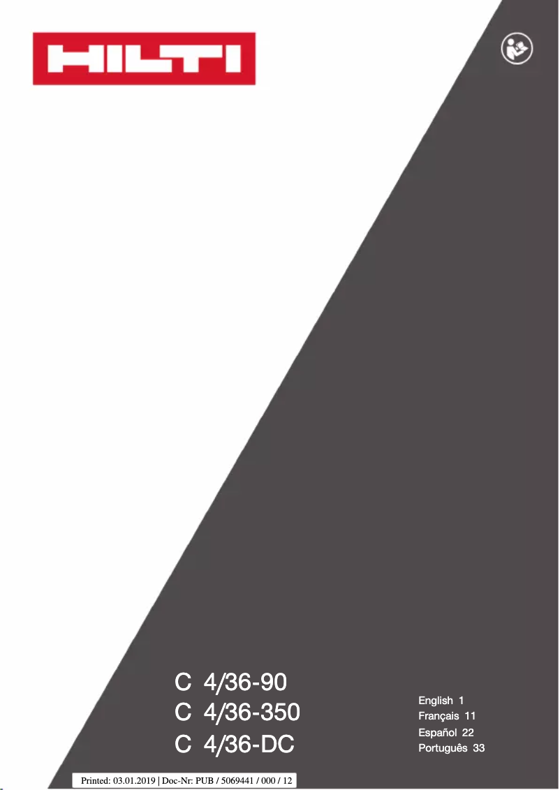 Imagen de la primera página del manual del dispositivo C4/36-90