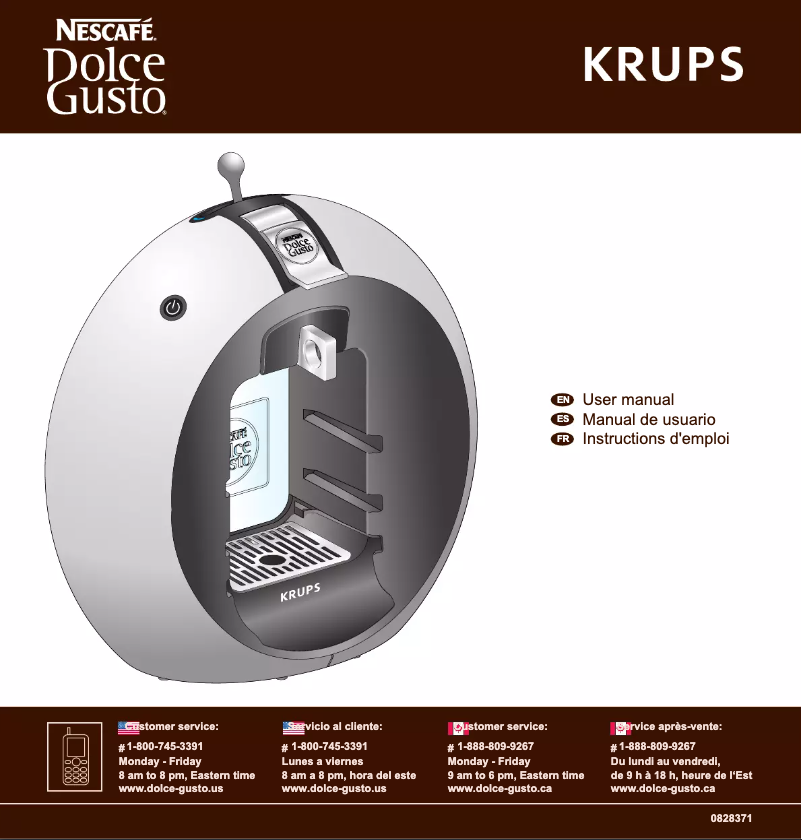 Página 1 del manual Manual de usuario Krups Nescafé Dolce Gusto Circolo KP5006