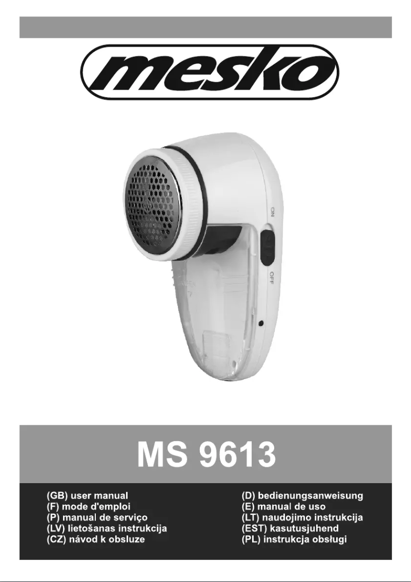 Página 1 del manual Manual de usuario Mesko MS 9613