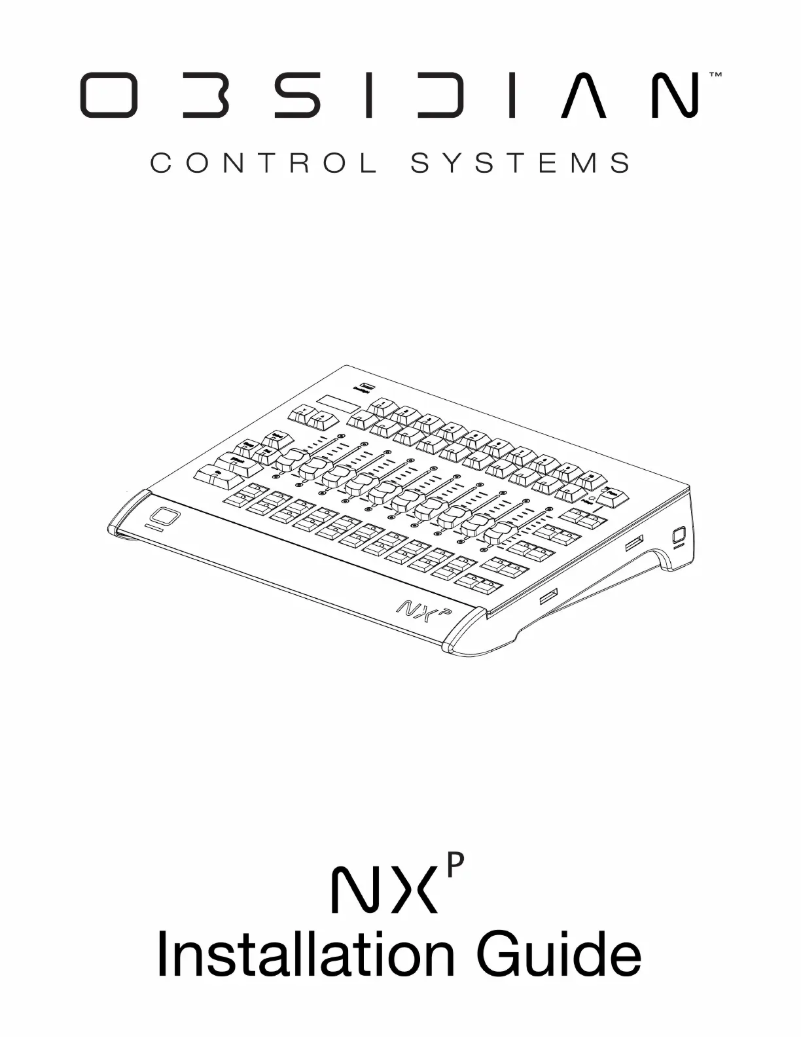 Página 1 del manual Manual de usuario Obsidian NXP