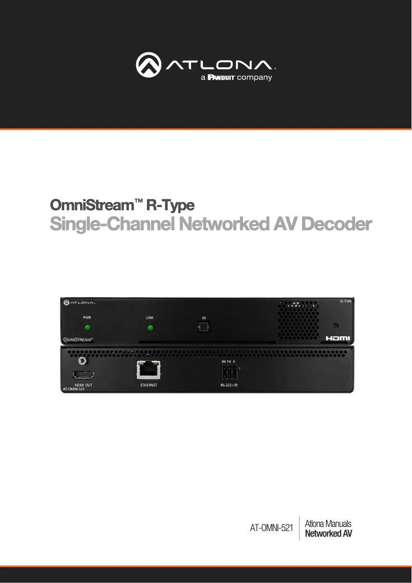 Imagen de la primera página del manual del dispositivo AT-OMNI-521