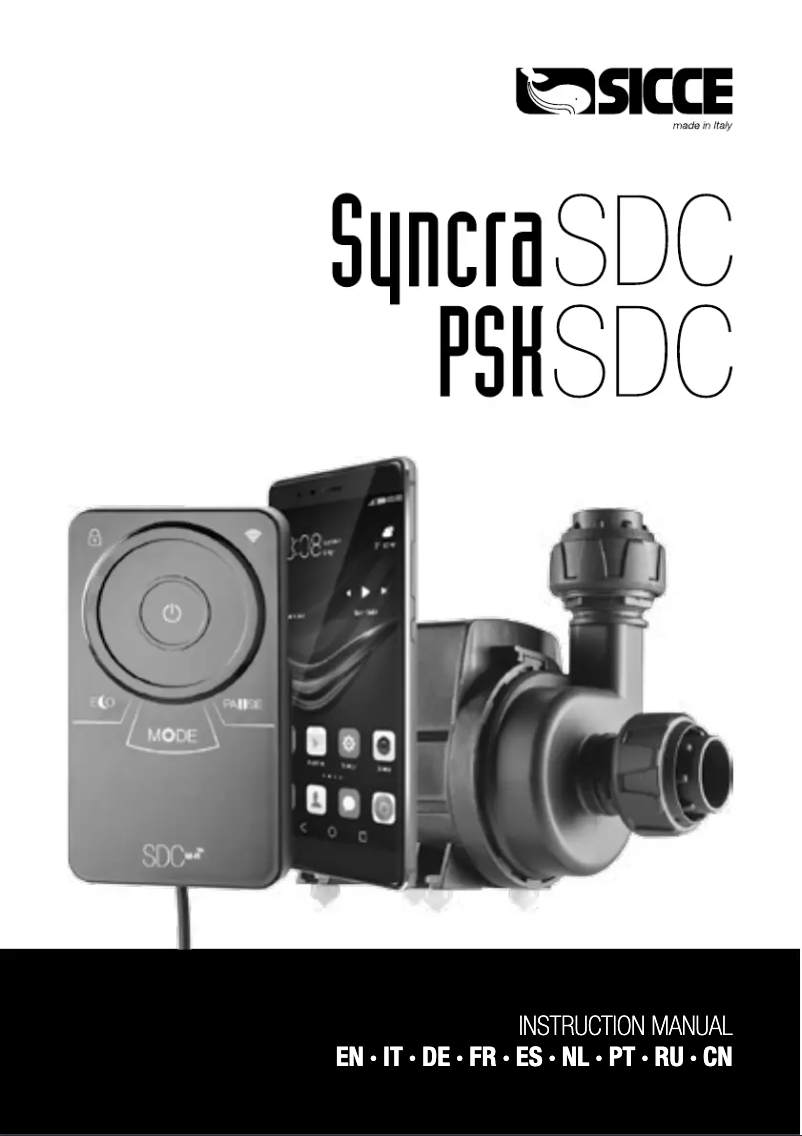 Página 1 del manual Manual de usuario Sicce Syncra SDC 9.0
