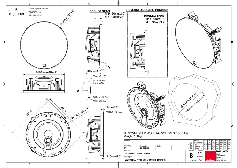 Imagen de la primera página del manual del dispositivo Phantom E-80