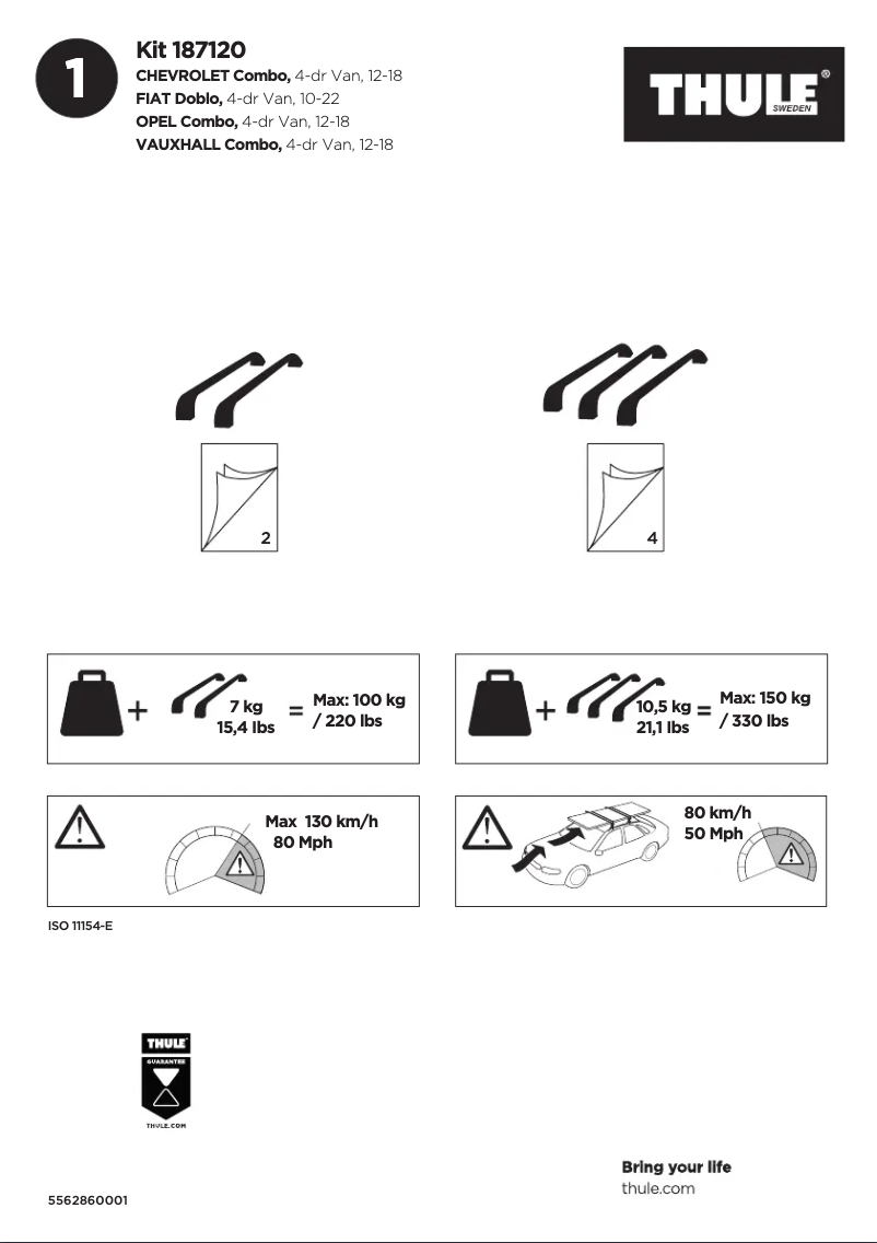 Imagen de la primera página del manual del dispositivo Kit 187120