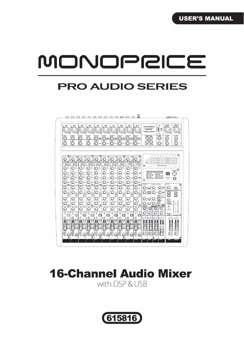 Página nº 1 - Manual de usuario Monoprice 615816