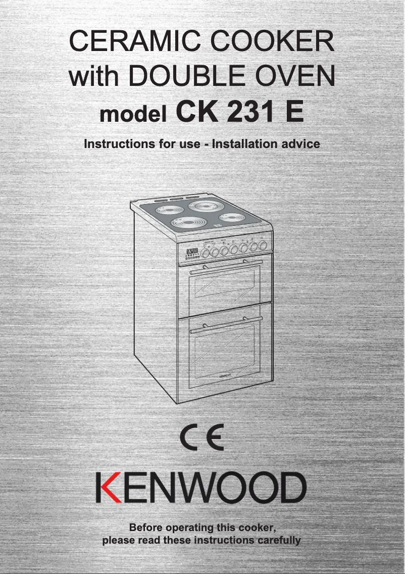 Página 1 del manual Manual de usuario Kenwood CK 231 E