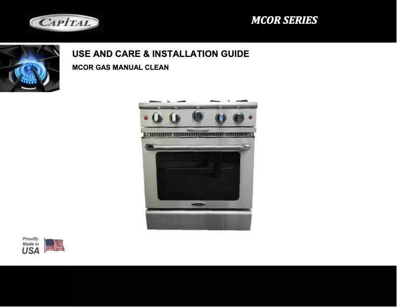 Imagen de la primera página del manual del dispositivo Culinarian MCOR304FL