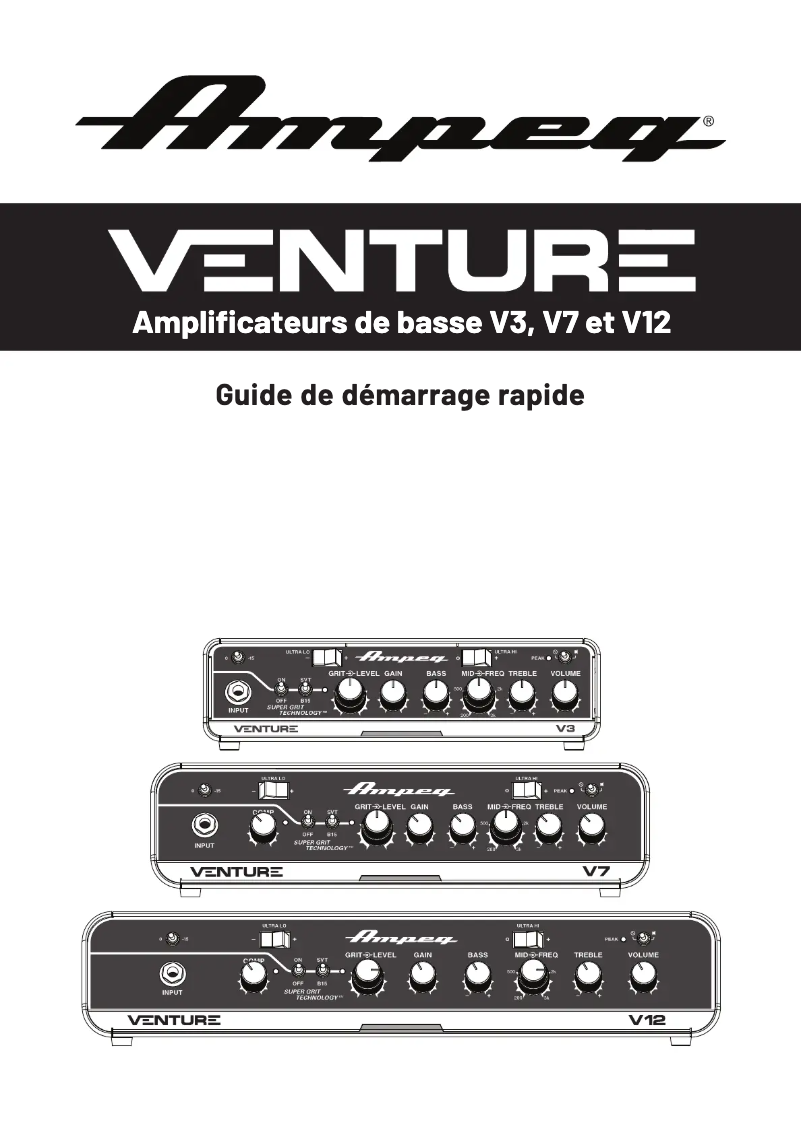 Imagen de la primera página del manual del dispositivo Venture V3