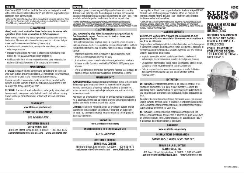 Imagen de la primera página del manual del dispositivo 60502