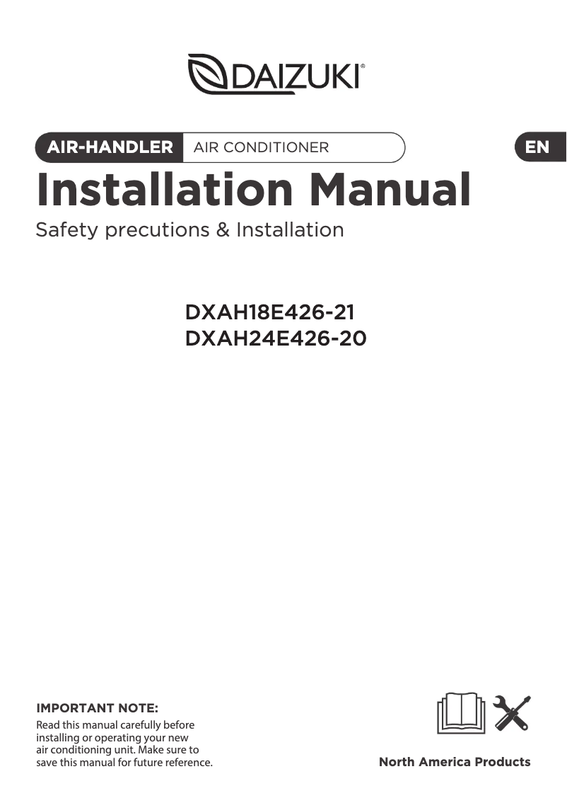 Página 1 del manual Manual de usuario Daizuki DXAH24E426-20