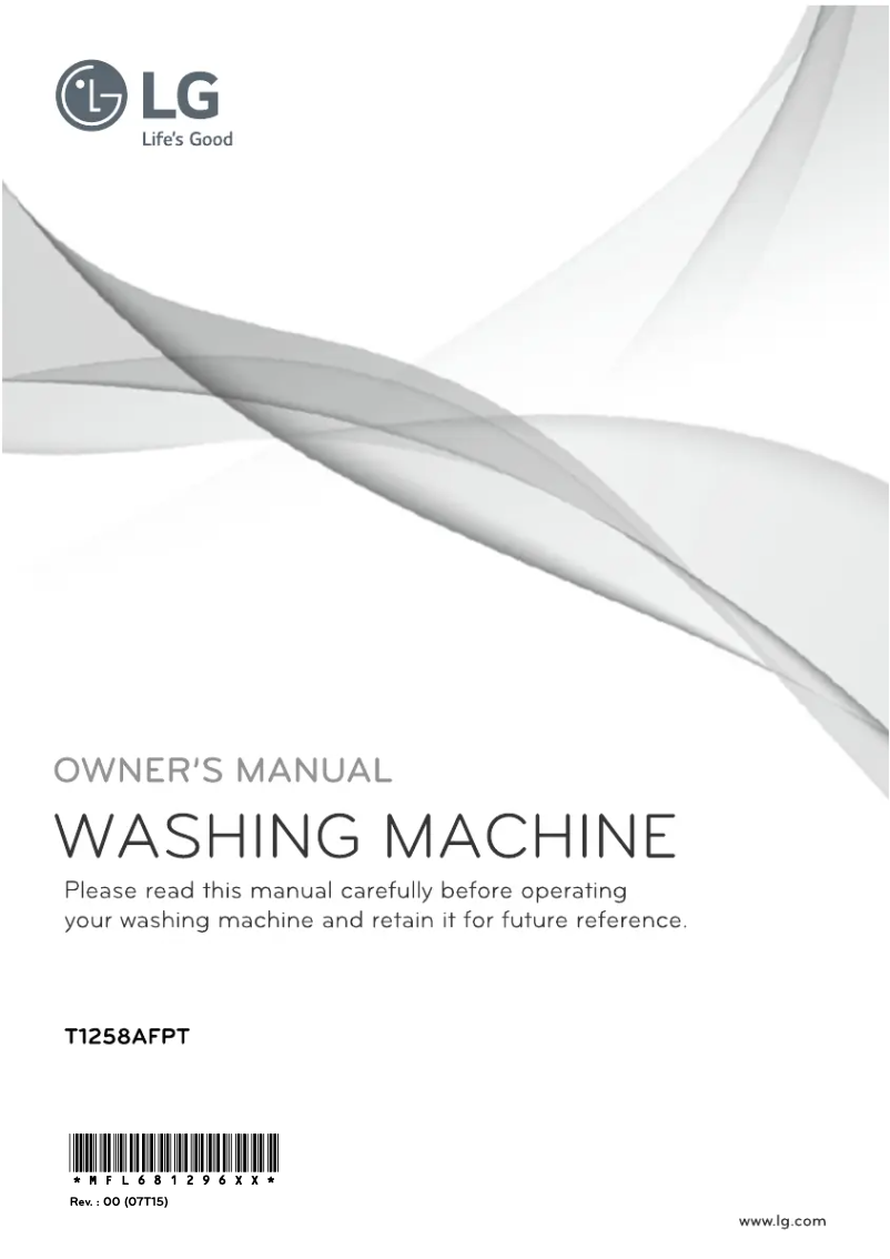Página 1 del manual Manual de usuario LG T1258AFPT