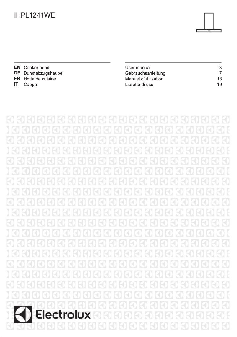 Imagen de la primera página del manual del dispositivo IHPL1241WE