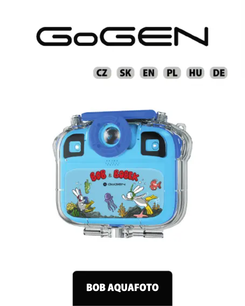 Página nº 1 - Manual de usuario GoGen BOB AQUA FOTO