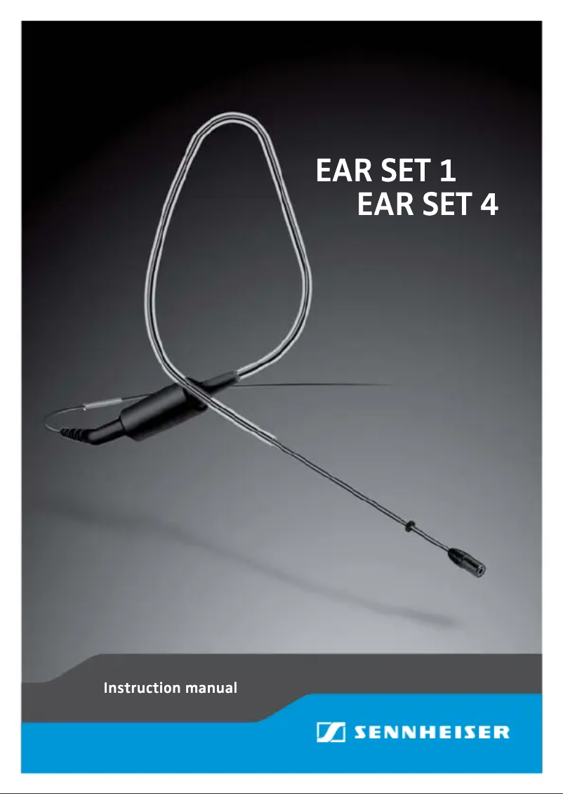 Página 1 del manual Manual de usuario Sennheiser Ear Set 1-ew