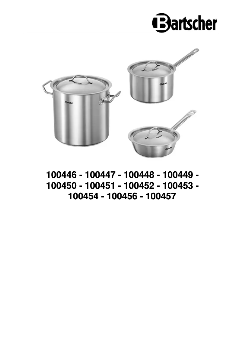 Página 1 del manual Manual de usuario Bartscher 100446