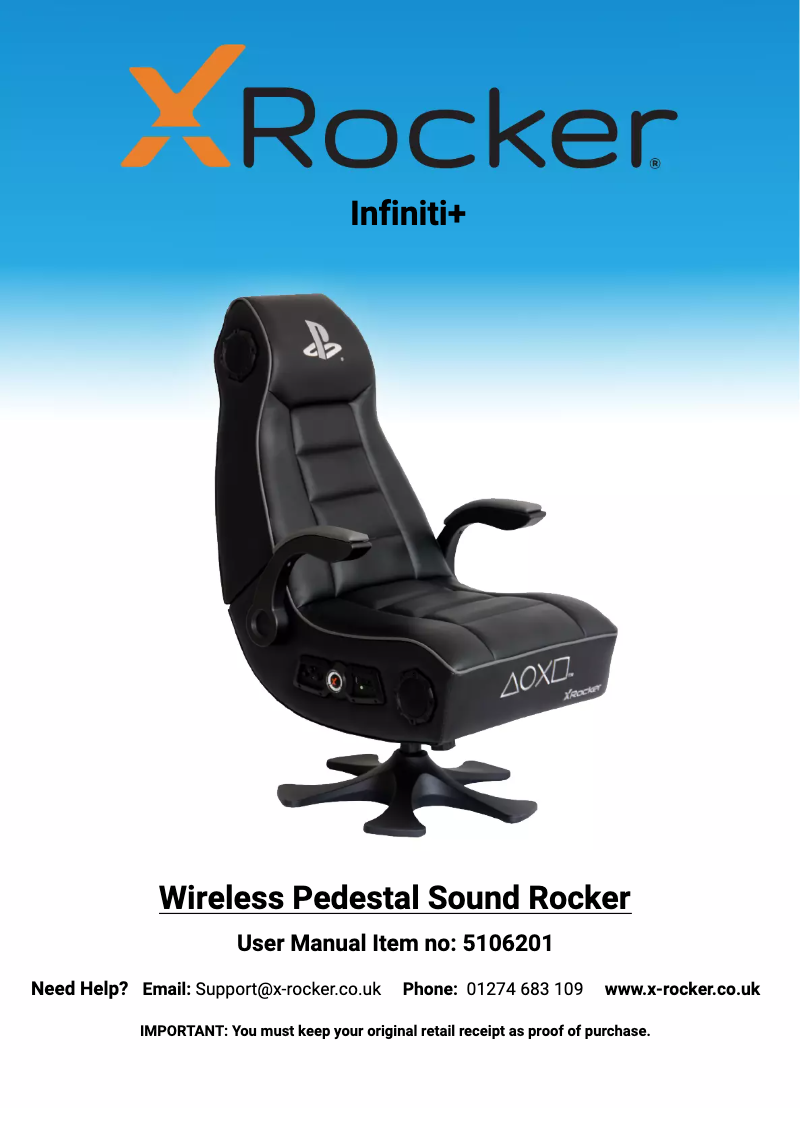 Página 1 del manual Manual de usuario X Rocker Infiniti+ 4.1