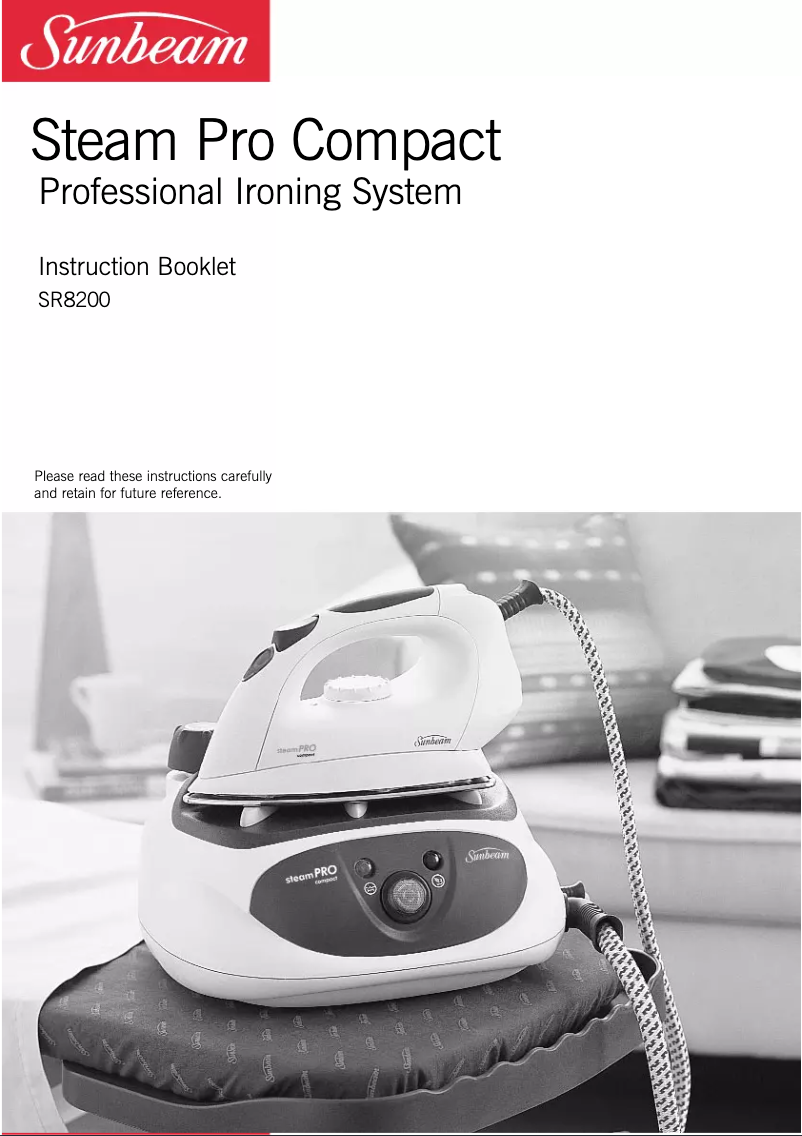 Imagen de la primera página del manual del dispositivo Steam Pro Compact SR8200