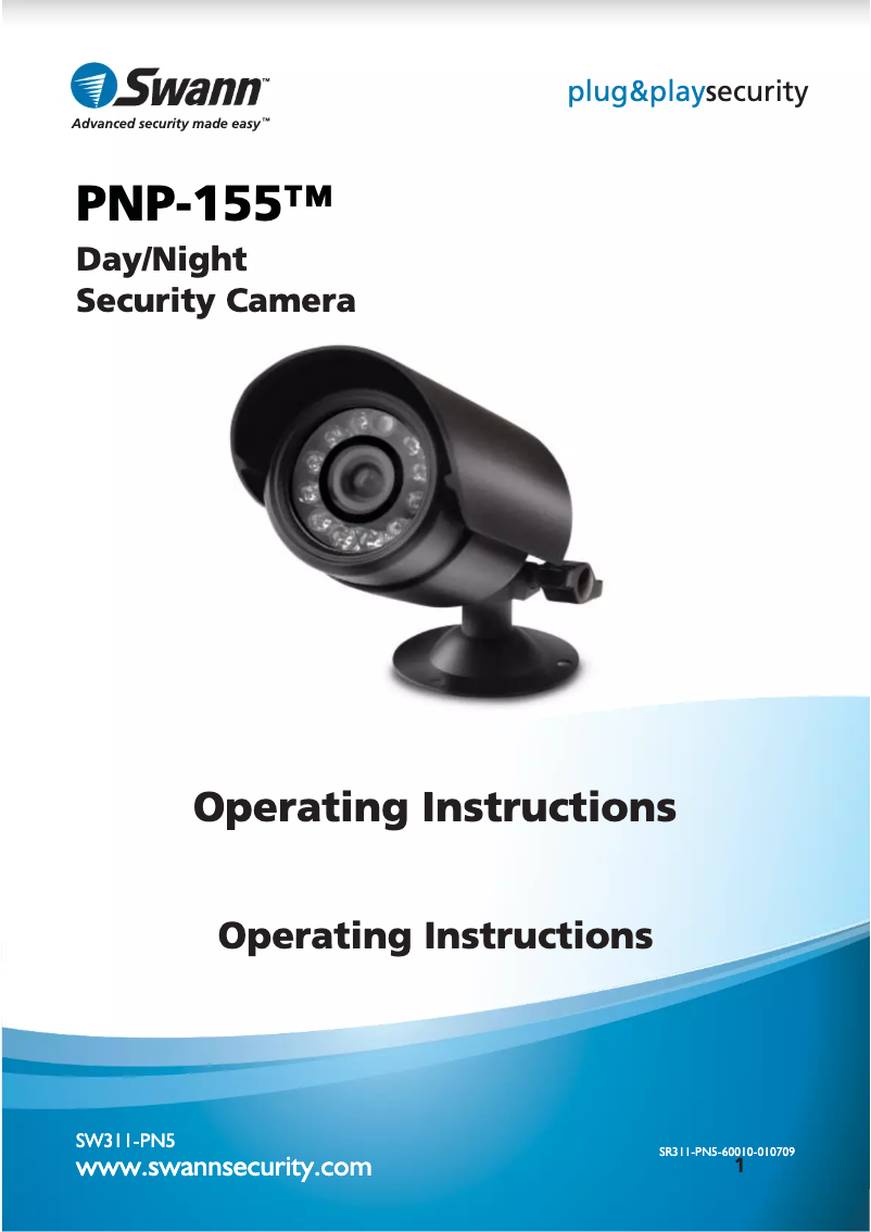 Imagen de la primera página del manual del dispositivo PNP-155