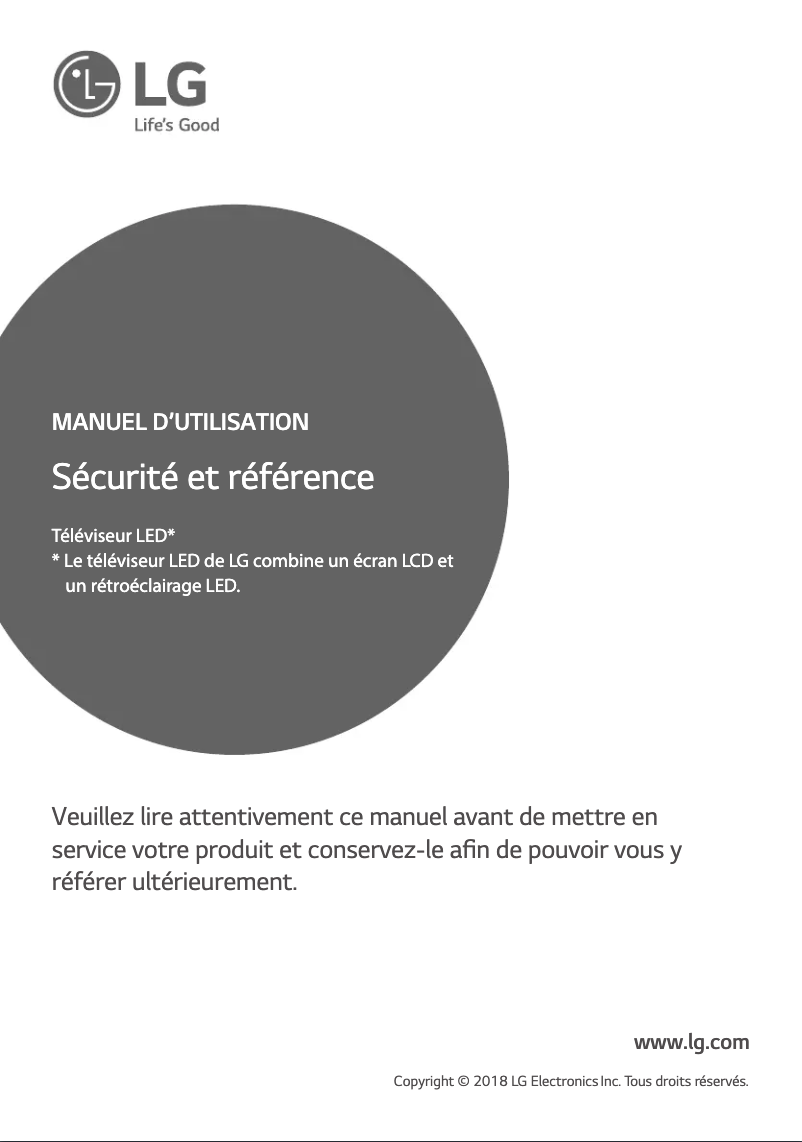 Imagen de la primera página del manual del dispositivo 55UK6400PLF