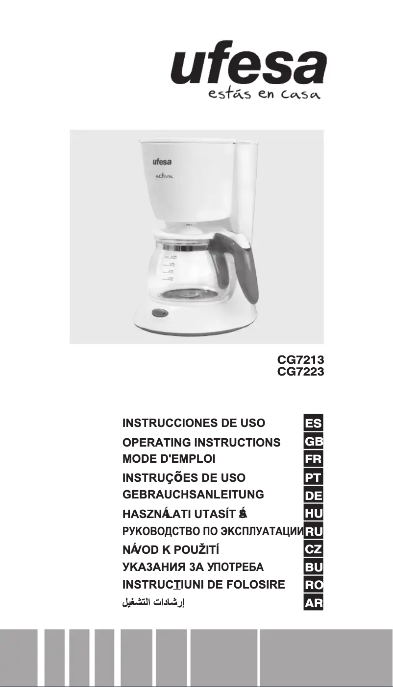 Página 1 del manual Manual de instrucciones Ufesa CG7223