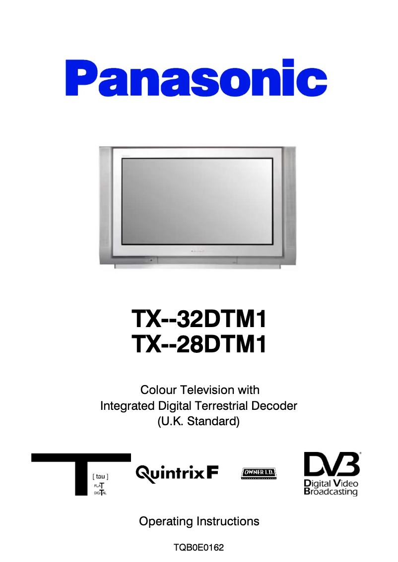 Imagen de la primera página del manual del dispositivo TX-32DTM1