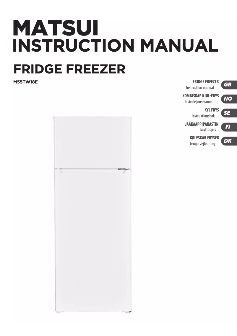 Imagen de la primera página del manual del dispositivo M55TW18E