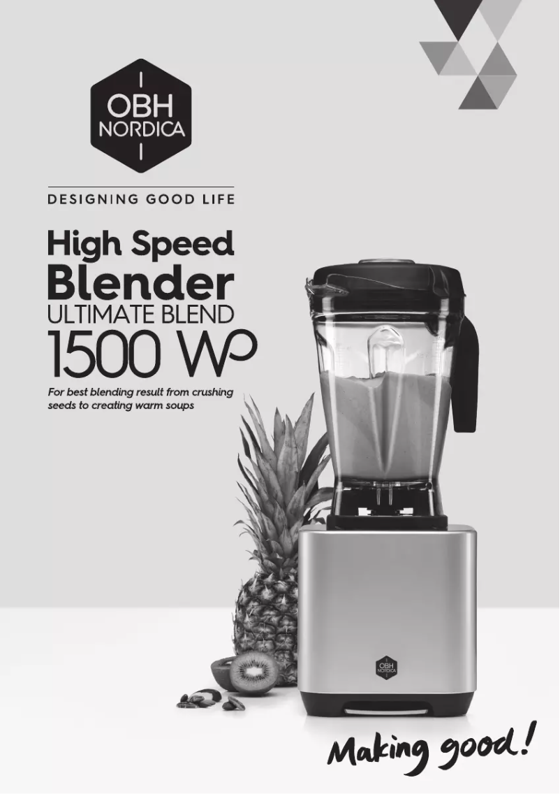 Imagen de la primera página del manual del dispositivo Ultimate Blend