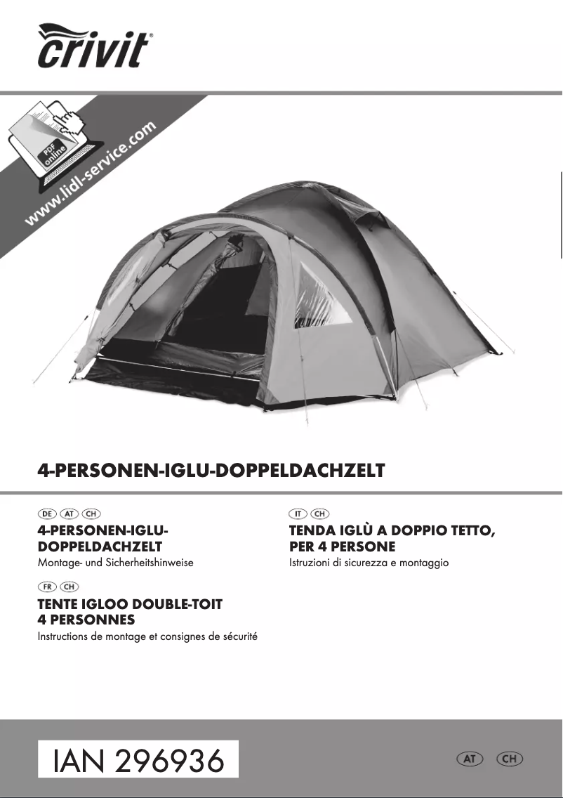 Página 1 del manual Manual de usuario Crivit HG03361A