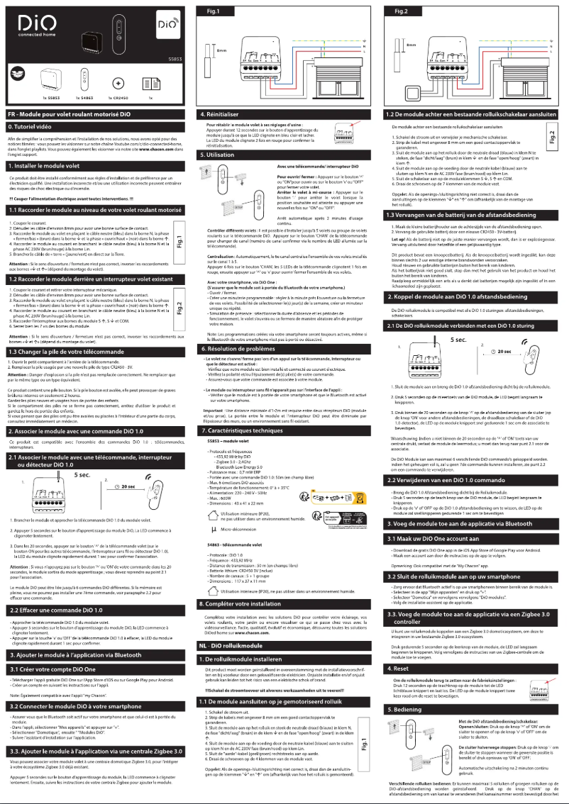 Página 1 del manual Manual de usuario DiO 55853