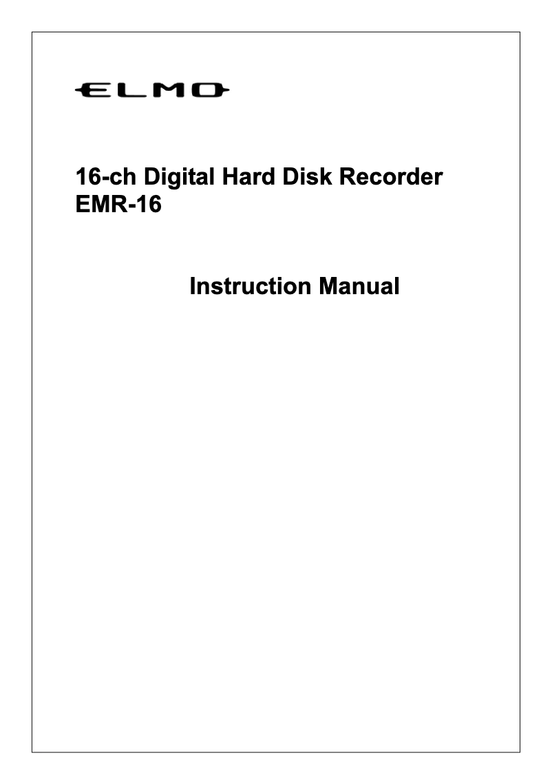 Imagen de la primera página del manual del dispositivo EMR-16