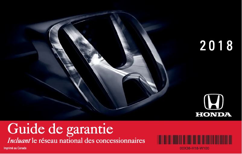 Página 1 del manual Manual de uso y mantenimiento Honda Clarity Plug-in Hybrid (2018)