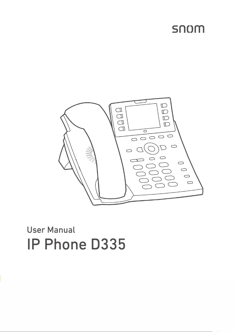 Página 1 del manual Manual de usuario Snom D335