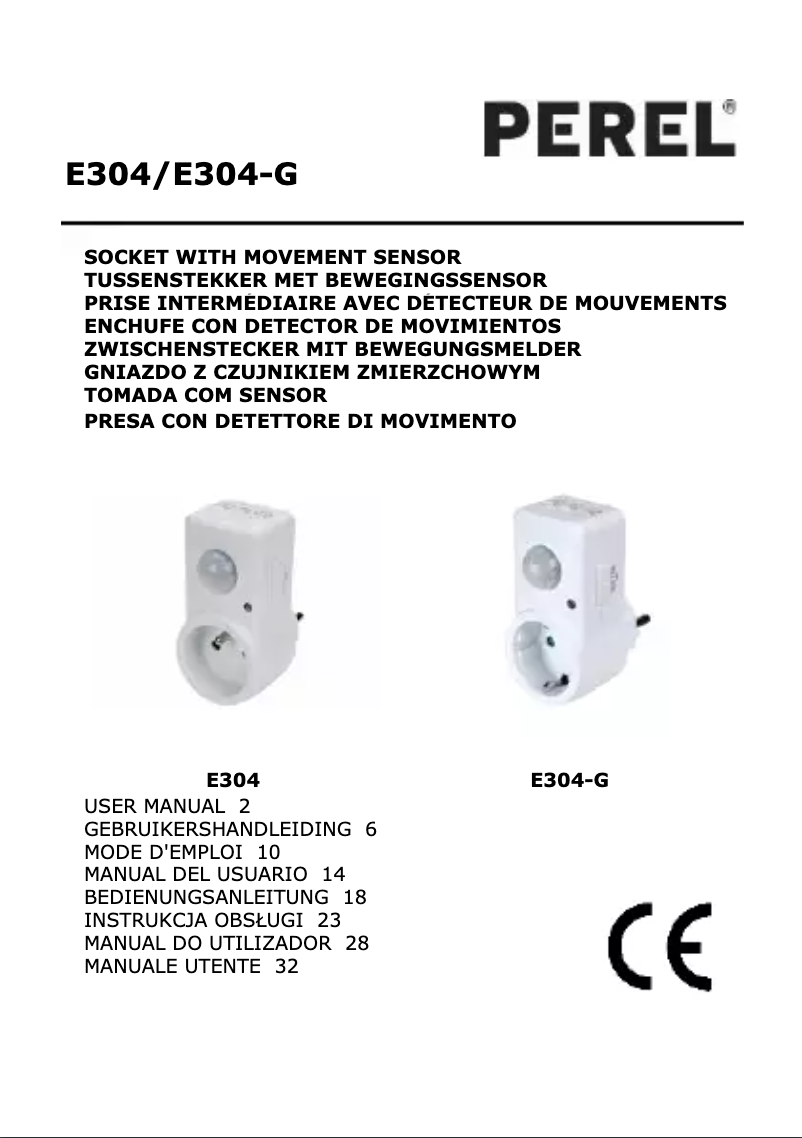 Página 1 del manual Manual de usuario Perel E304