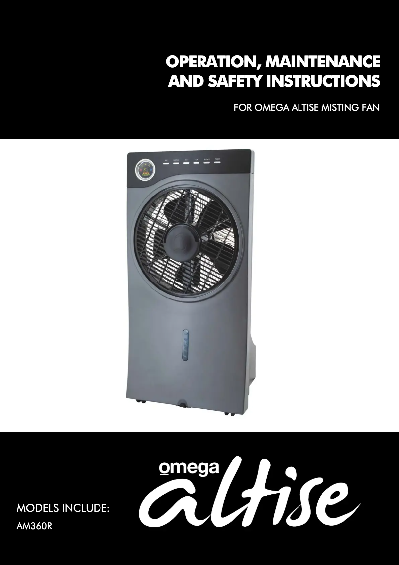 Página 1 del manual Manual de usuario Omega AM360R