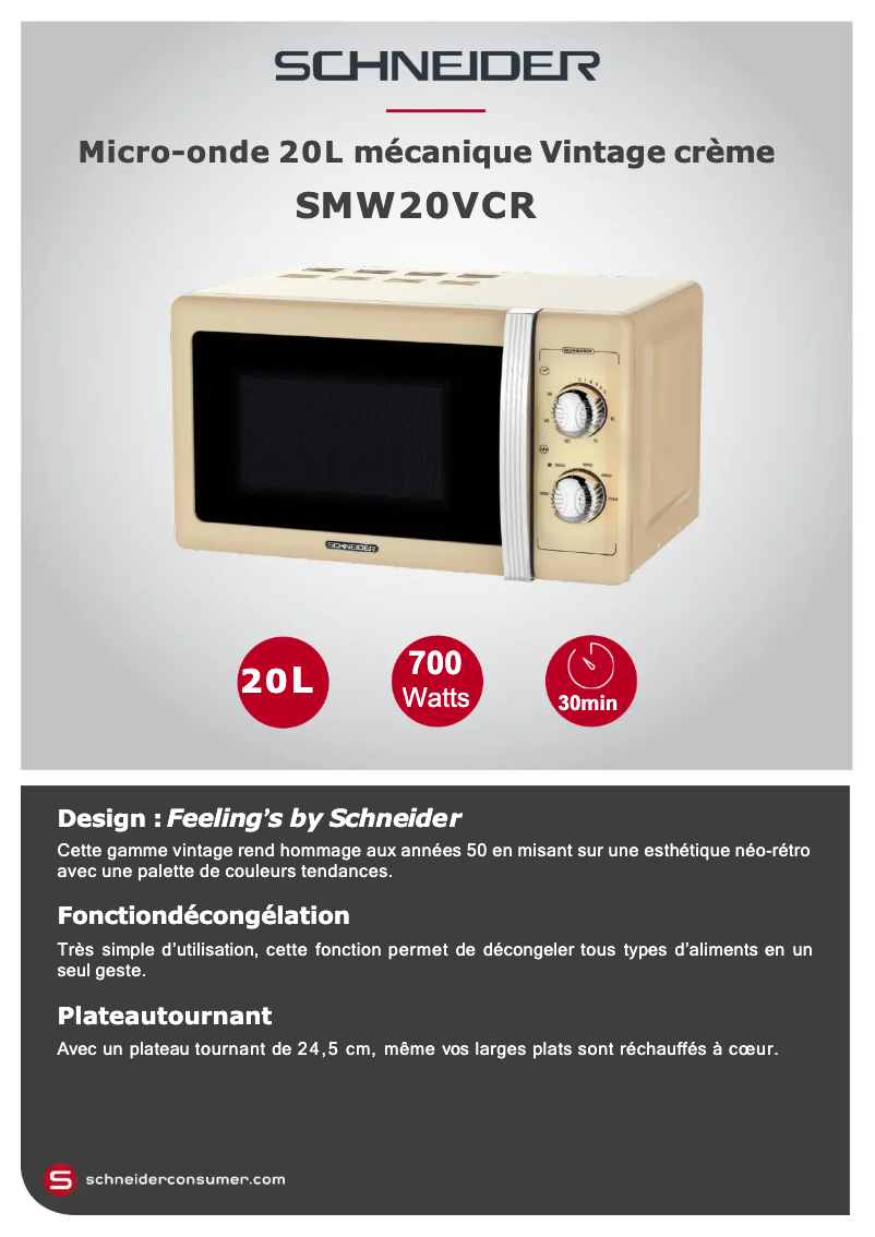 Imagen de la primera página del manual del dispositivo SMW20VCR