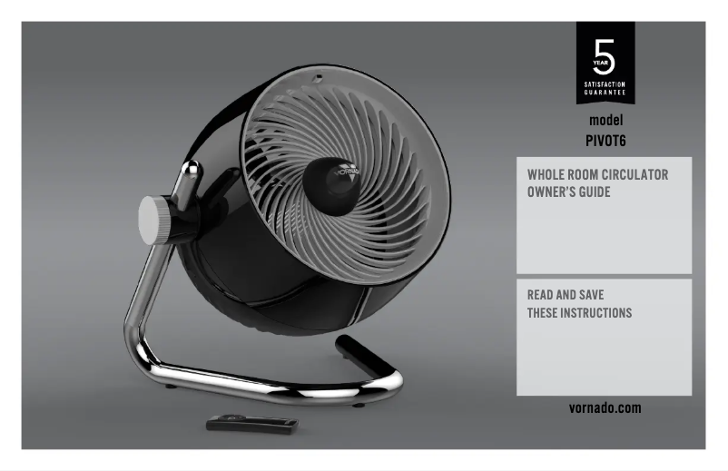 Página nº 1 - Manual de usuario Vornado PIVOT6