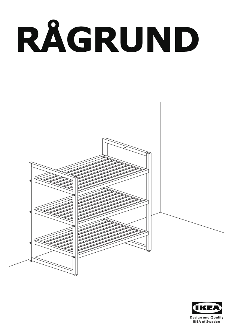 Página 1 del manual Manual de usuario Ikea RÅGRUND 604.675.14
