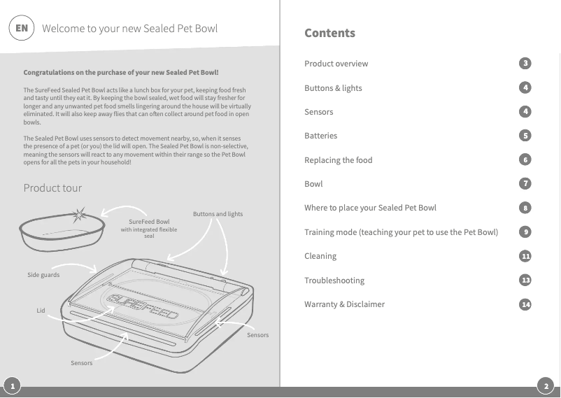 Página 1 del manual Manual de usuario Trixie SureFeed
