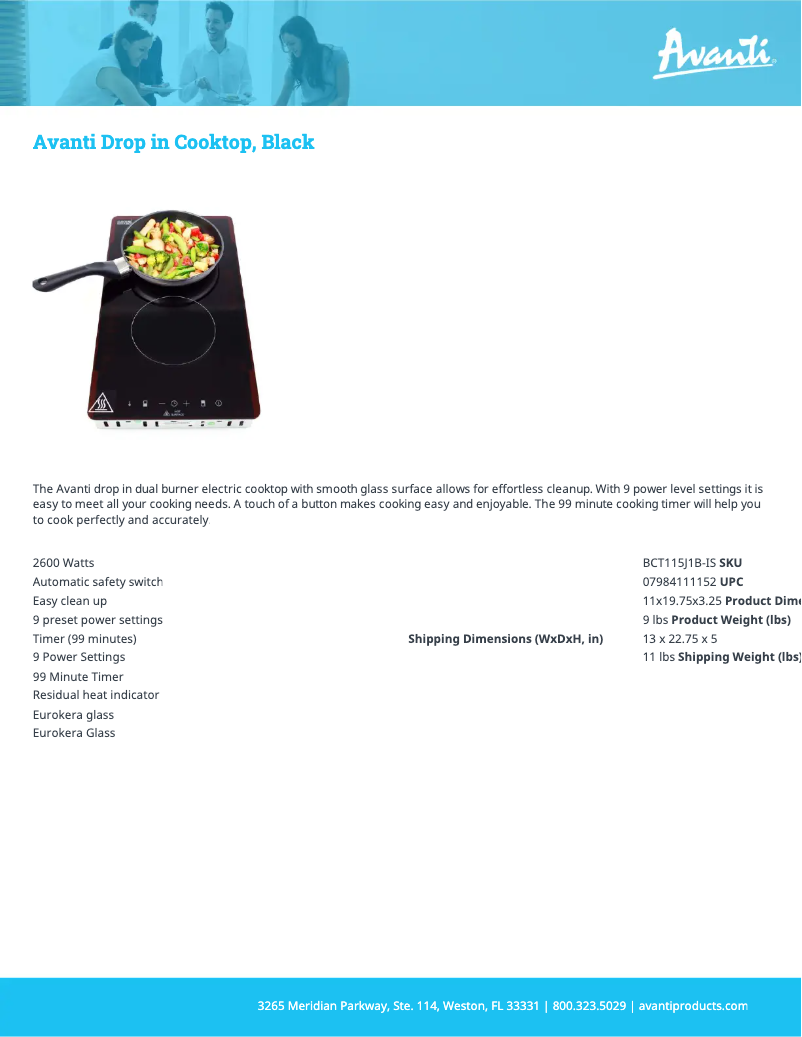 Imagen de la primera página del manual del dispositivo BCT115J1B-IS