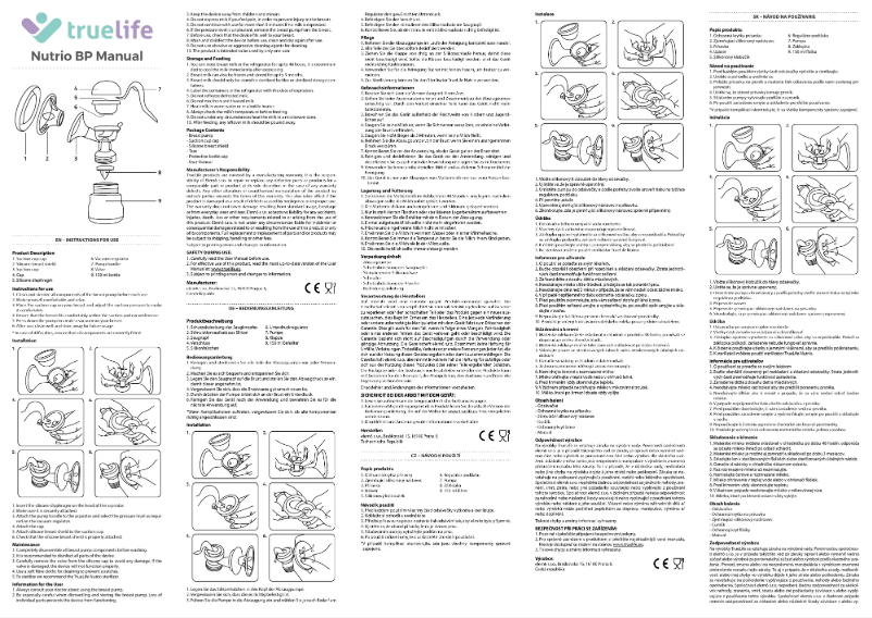 Imagen de la primera página del manual del dispositivo Nutrio BP Manual