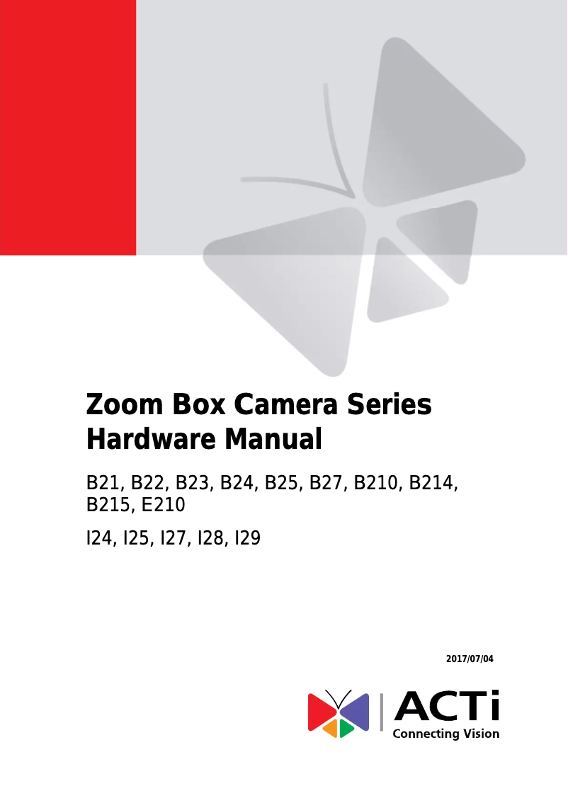 Página 1 del manual Manual de instrucciones ACTi B26