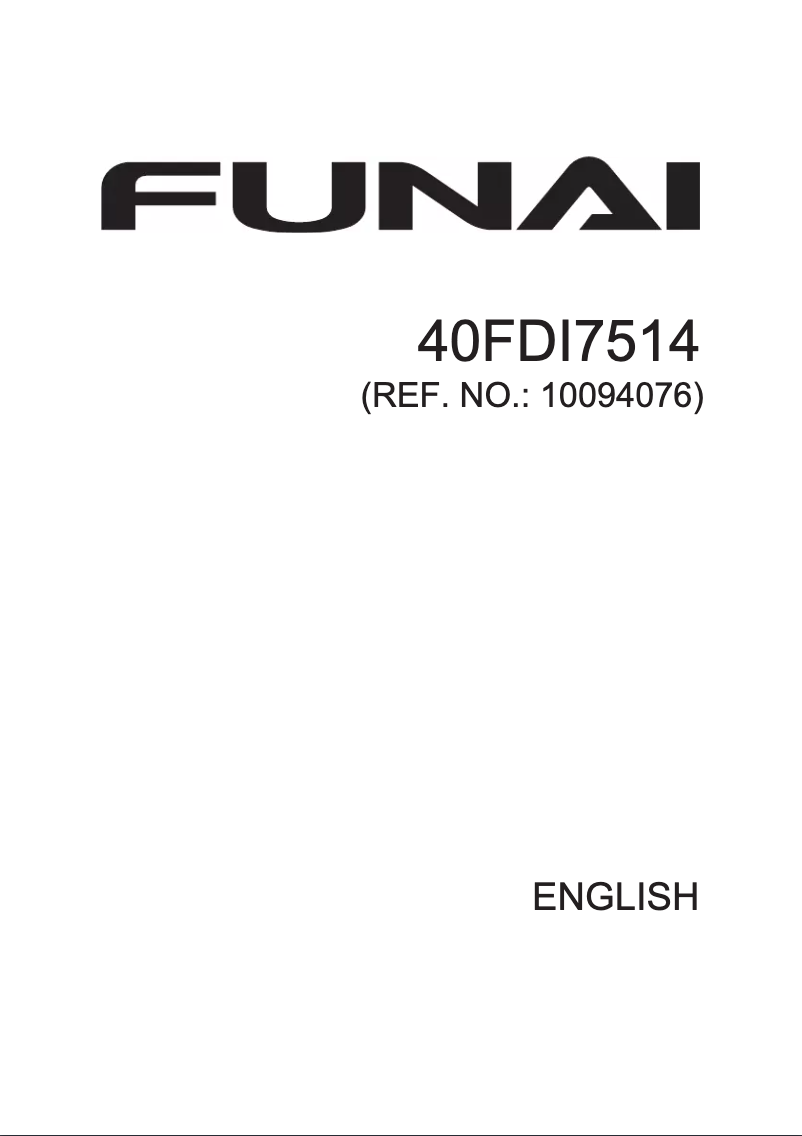 Imagen de la primera página del manual del dispositivo 40FDI7514