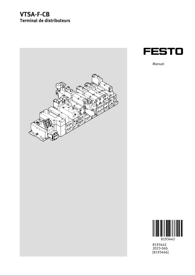 Imagen de la primera página del manual del dispositivo VTSA-F-CB