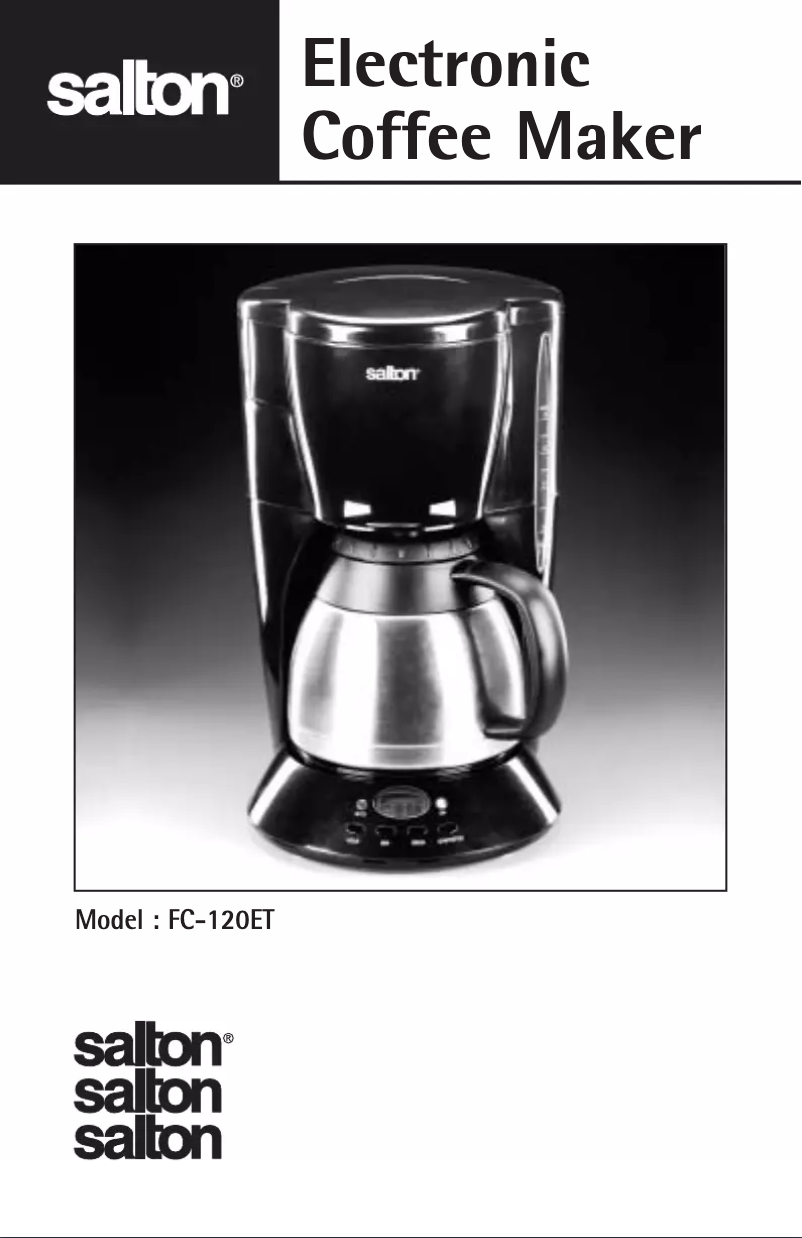 Página 1 del manual Manual de usuario Salton FC120ET